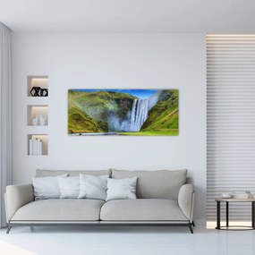 Obraz - Vodopád Seljalandsfoss (120x50 cm)