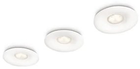 Philips 59833/31/16 - SADA 3x LED kúpeľňové podhľadové svietidlo myLiving AQUILA 3xLED / 6W / 230V