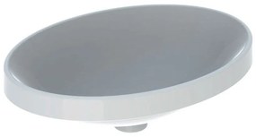 GEBERIT VariForm oválne zápustné umývadlo bez otvoru, bez prepadu, 550 x 400 mm, biela, 500.718.01.2