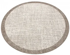 Koberec SIZAL FLOORLUX kruh 20401 Ramka šampan/taupe