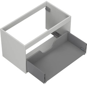 Mexen Box-A, závesná skrinka 80 cm, 1 zásuvka, sivá matná, 91AX0-0800-470-1-62