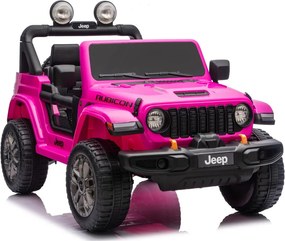 LEAN CARS Batéria pre vozidlá Jeep Rubicon 4x4 DK-JWR556 4x200W 24V ružová