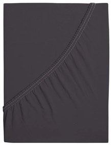 Jersey plachta z mako bavlny LUXORA 90x200 cm tmavosivá