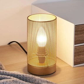 Pauleen Mesh stolová lampa, zlatá