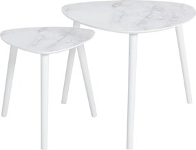 XXXLutz SADA ZASÚVACÍCH STOLÍKOV, viacfarebná, biela, drevo, 60/40/60/40/48/40 cm PBJ - Online Only obývacie izby - 007968026801