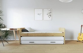Modul VERSO F/1S biely, lôžko 90x200 cm s úložným priestorom