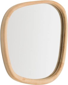 Nástenné zrkadlo s dreveným rámom 45,5x47 cm Alura – Kave Home