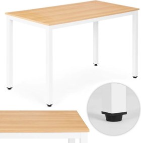 Univerzálny pracovný a jedálenský stôl 120 x 60 cm - 4–5 osôb, svetlý dub