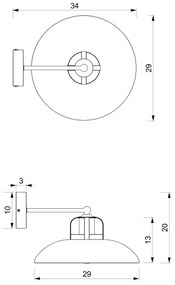 Nástenné svietidlo FELIX 1xE27/60W/230V zelená