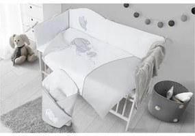 BELISIMA 5-dielne posteľné obliečky Belisima Ballons 100/135 sivé