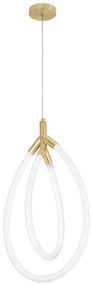 Toolight Toolight, LED závesné osvetlenie, 43W, G017-CP, zlatá-biela, OSW-06365