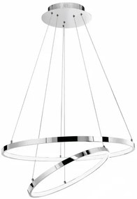LED luster Aria 75W 60 chrome
