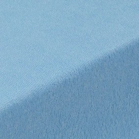 Napínacia plachta na posteľ froté EXCLUSIVE nebesky modrá 160 x 200 cm