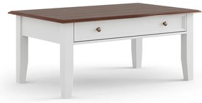 PROXIMA.store - Rustikálny konferenčný stôl - BELLUNO ELEGANTE FARBA: biela - orech