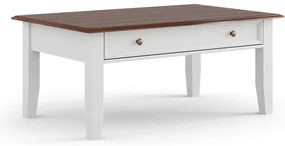 PROXIMA.store - Rustikálny konferenčný stôl - BELLUNO ELEGANTE FARBA: biela - orech