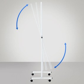 Stojace zrkadlo Medusa 317223 - 166x48x45 cm - Biela