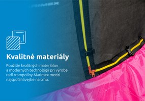 Marimex | Trampolína Marimex Standard 244 cm ružová + ochranná sieť + rebrík ZADARMO | 19000110