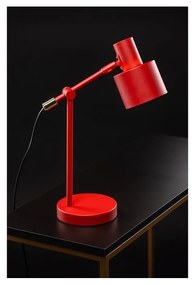 Červená stolová lampa s kovovým tienidlom (výška 35 cm) Selvia II – GTV