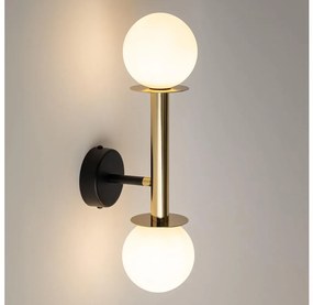 Nástenná lampa DAISY 2xG9/12W/230V zlatá/čierna/biela