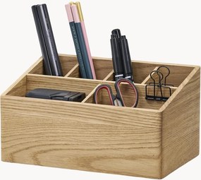 Organizér na písací stôl z dubového dreva's priehradkami Oakywood