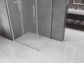 Mexen Velar, sprchový kút s posuvnými dverami 120 x 75 cm, 8mm sklo námraza, chrómová, 871-120-075-31-01