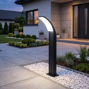 Toolight Toolight,, JNH033-G, záhradný LED stĺpik, v. 60 cm, 12 W, 4500 K, IP44, čierna matná, OSW-56227