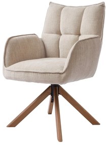 Krémovobiele čalúnené jedálenské kreslá v súprave 2 ks Marilla – Unique Furniture