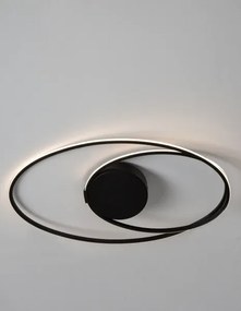 LED stropné svietidlo Viareggio 60 čierne