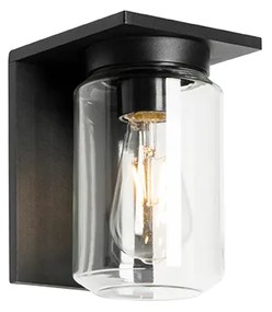 Moderná nástenná lampa čierna IP54 - Marshall