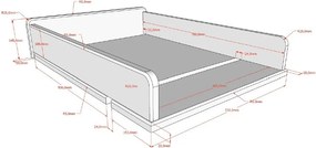 Biely prebaľovací pult z bukového dreva Forrest – Vipack