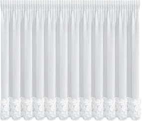 ZÁCLONA NA PÁSKE EVA MINGE ROSES8 300X120 CM BIELA