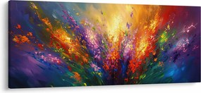 Obraz - Abstrakcia kvetov (120x50 cm)