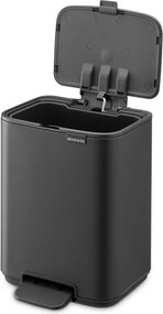 Tmavosivý pedálový oceľový odpadkový kôš 4 l Bo – Brabantia