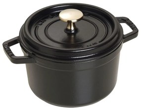 Staub Cocotte okrúhly hrniec 16 cm/1,2 l čierny, 1101625