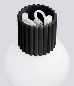 Čierne nástenné svietidlo ø 12 cm Orbital – Sollux