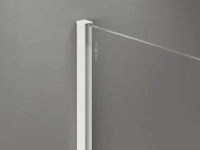 Mexen, Mexen Kioto-X sprchová stena 80 x 200 cm, matná 10 mm, biela - 800-080-101-20-30-X