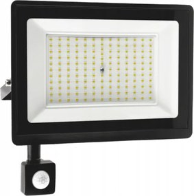 LED reflektor IP65 - 100w - 9000lm so senzorom pohybu a súmraku - neutrálna biela