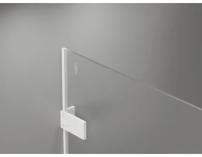 Mexen Lunar-F Duo, skladací sprchový kút 95 x 70 cm, 6mm číre sklo, biely profil, 836-095L-070P-20-00