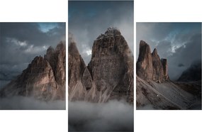 Obraz - Tri Zuby, Talianske Dolomity (90x60 cm)