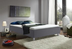 Posteľ Studio 140x200 cm, tmavo šedá látka