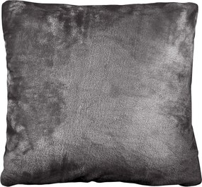 Polášek Poťah na vankúš z mikroplyšu - Tmavošedá | 70 x 90 cm