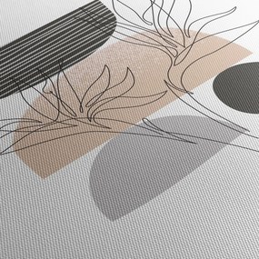 Obraz - Line art kvety N⁰2 (150x105 cm)