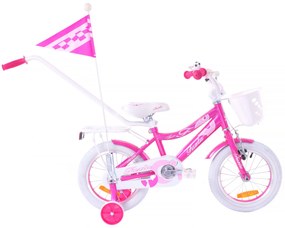 Fuzlu Detský bicykel Thor ružovo biely 14" 10" 2021
