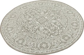 Obojstranný koberec BRUSSELS 205989/10610 béžový / krémový kruh