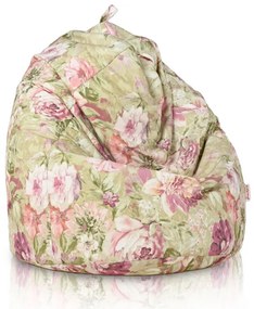 Sedací vak Sako pastelové kvety