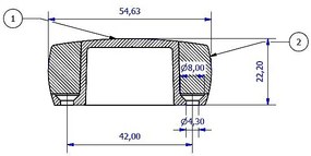 ZARÁŽKA TWIN DS1010 (NI-SAT), Twin NI-SAT (nikel matný)