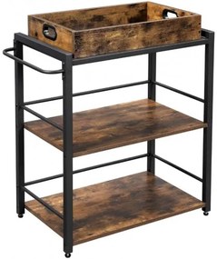 Servírovací stôl na kolieskach VASAGLE LRC72X