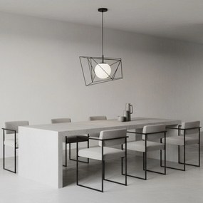 Toolight Toolight, závesná stropná lampa 1xE27 APP1022-1CP, čierna-biela, OSW-06112