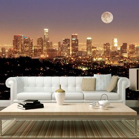 Artgeist Fototapeta - The moon over the City of Angels Veľkosť: 200x154, Verzia: Premium