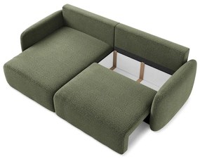 Zelená rozkladacia/s úložným priestorom rohová pohovka (ľavý roh) Kalena – Makamii